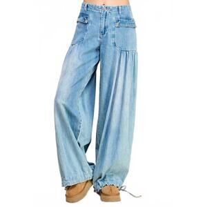 NEW VEVERET bailey balloon pants in blue